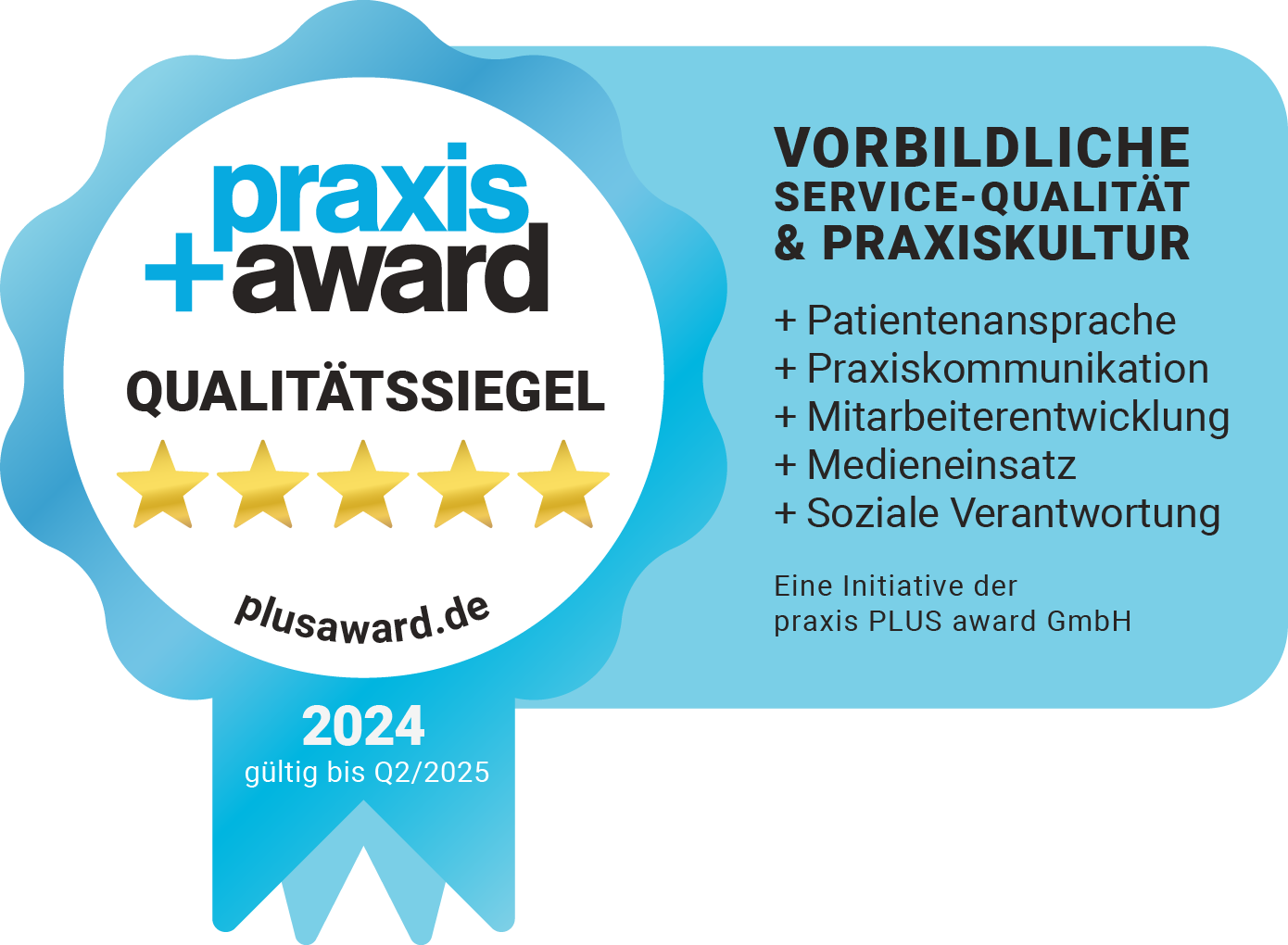 Zahnarztpraxis Götte Pirmasens Plus Award Qualitätssiegel